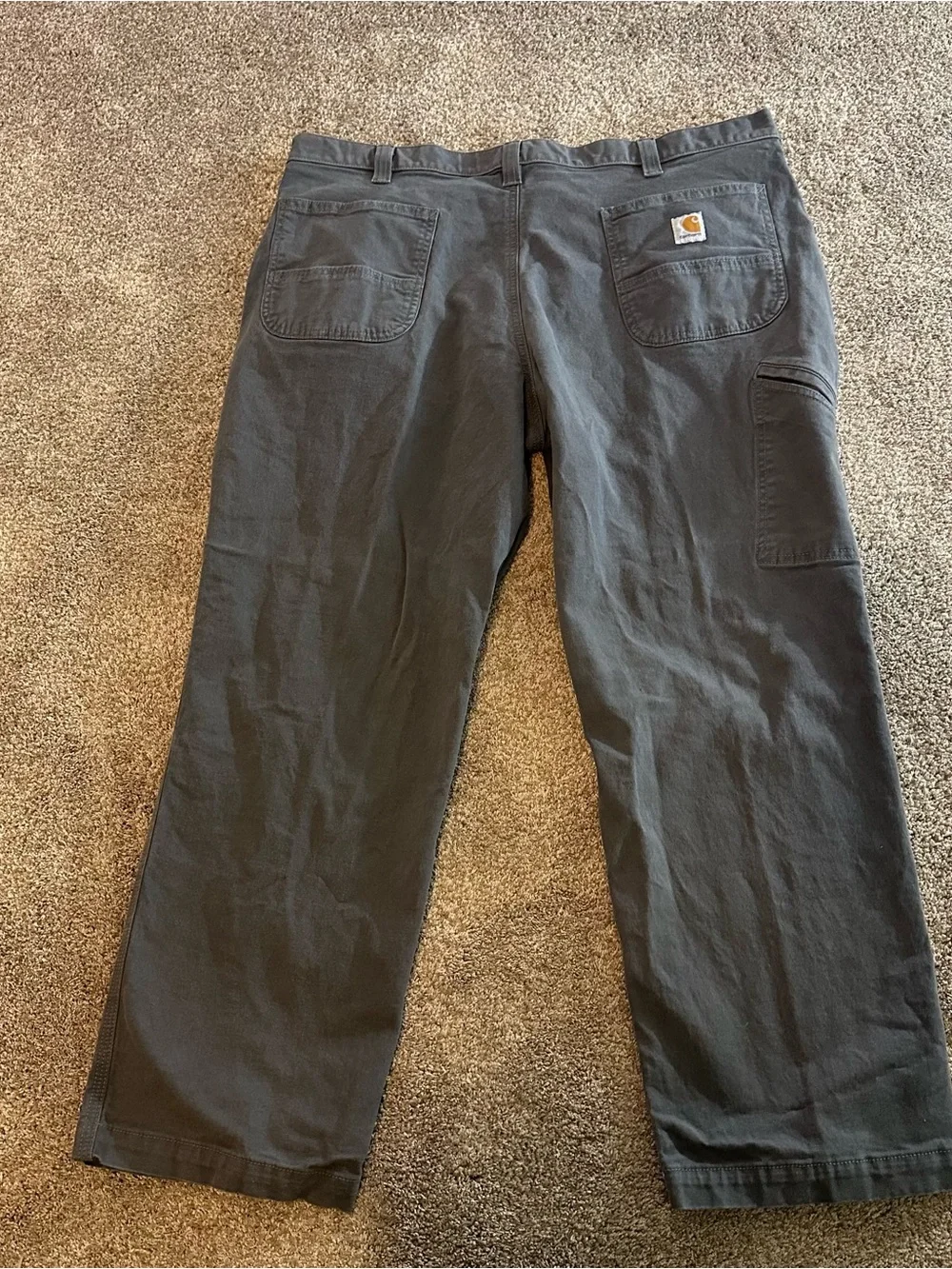 Carhartt Relaxed Fit Cargo Work Pants Gray Men’s Size 42x30 102291 - 039 Canvas
